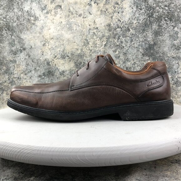 Clarks Men\'s Size 12M Gatewood Over Brown Leather Lace-Up Oxford Dress Shoes main image 10